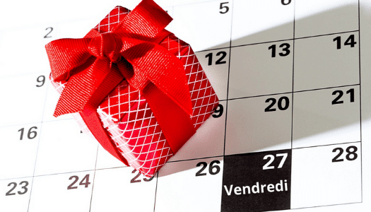 Vendredi Fou 27 novembre calendrier